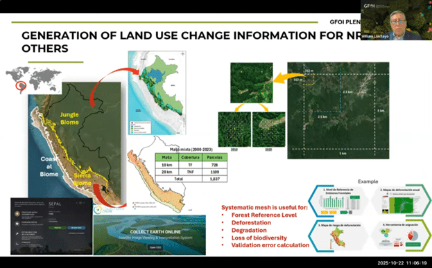 Peru presenting at GFOI 2025.
