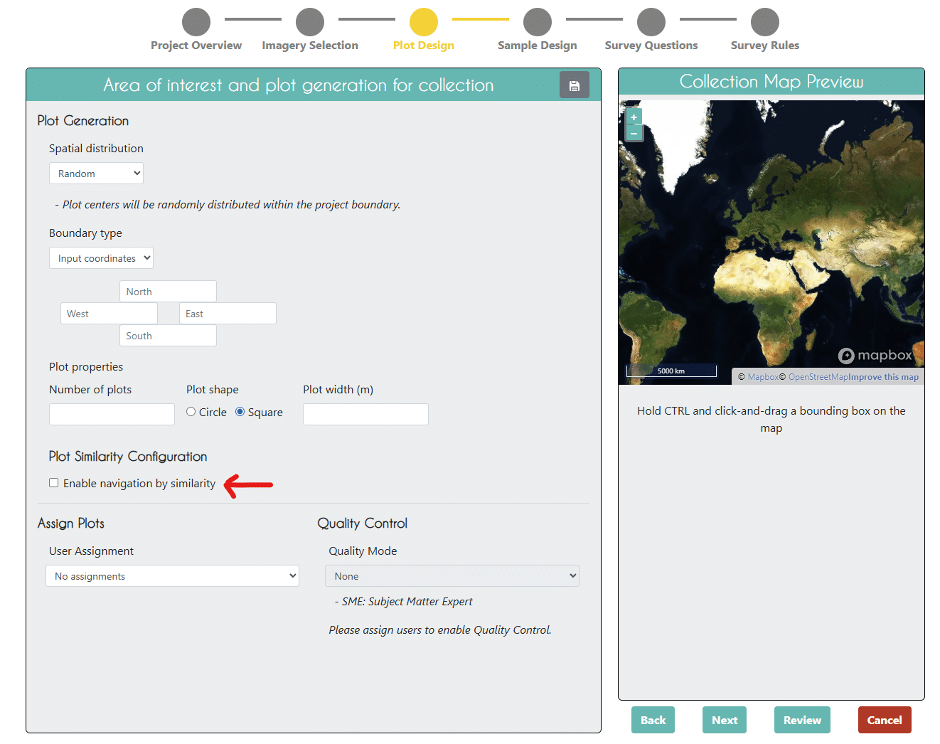 Enable the similar plot navigation feature.
