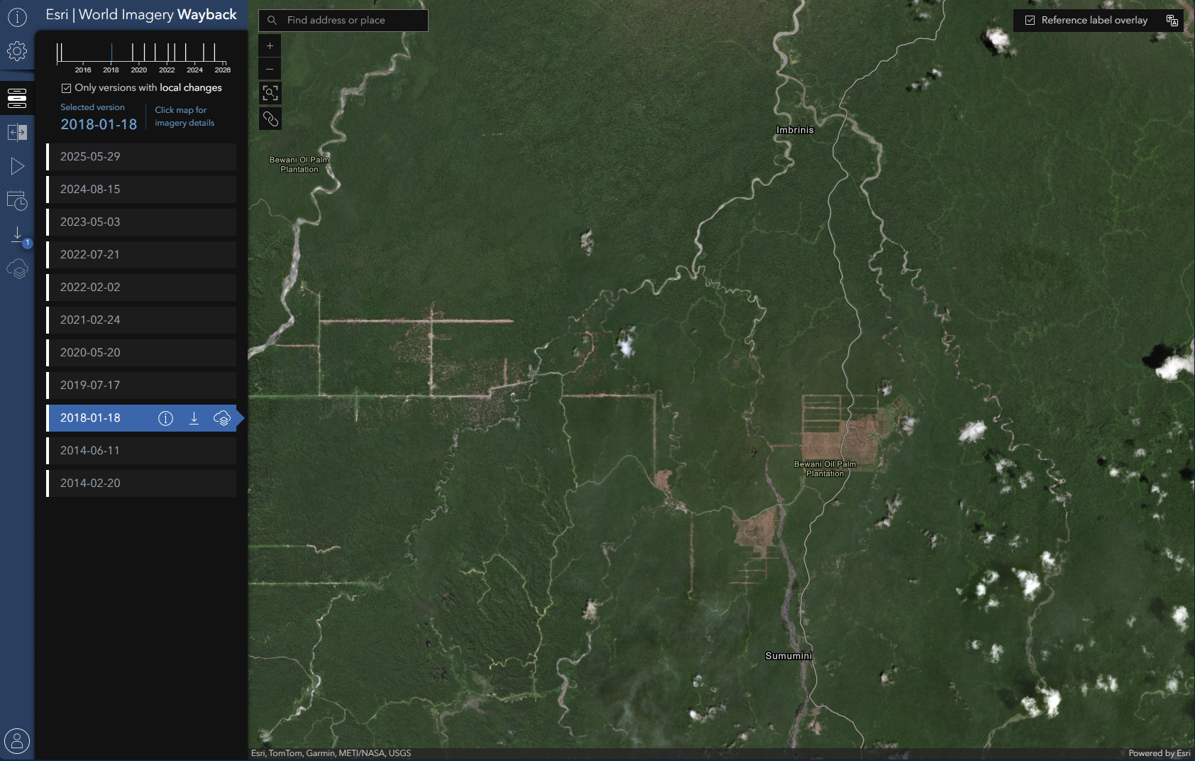 ESRI’s World Imagery Wayback website is a powerful tool.