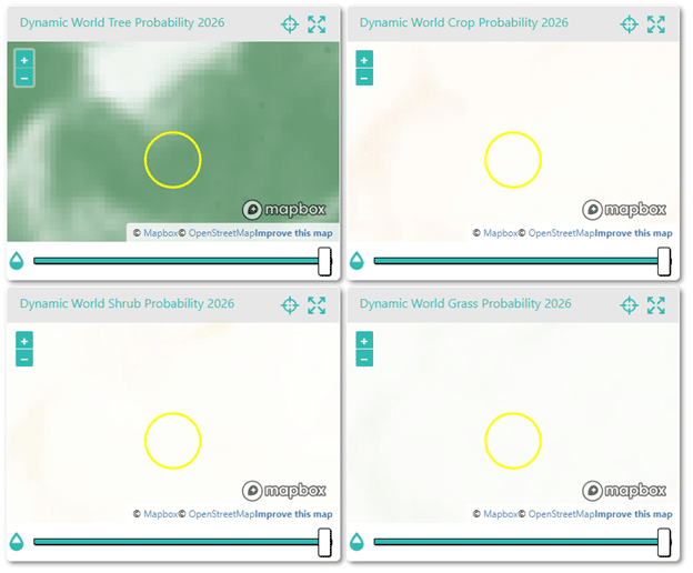 Multiple probability widgets in the Geo-Dash.