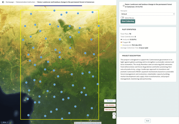 Project splash page shows critical information.